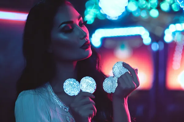 A person using their device against a moody casino-themed background, illustrating the smooth re-entry process at 866JL.